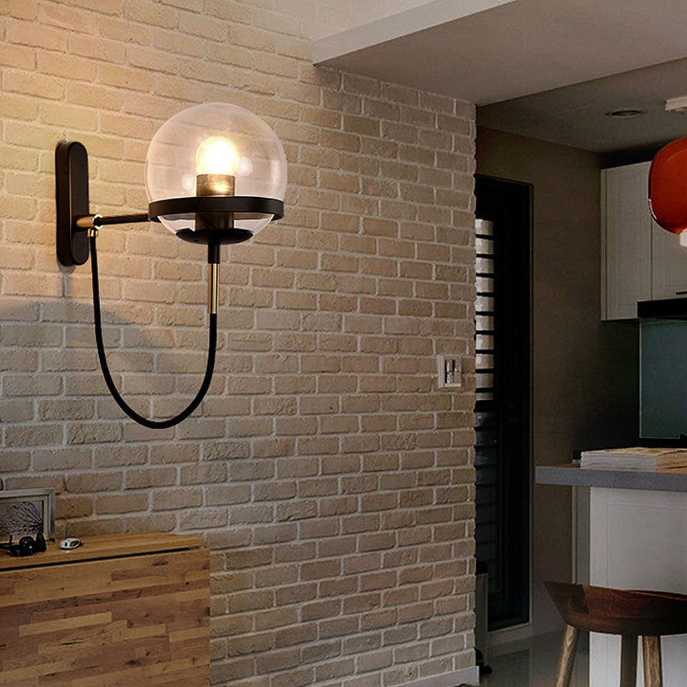 Unique Glass Ball Wall Lamp