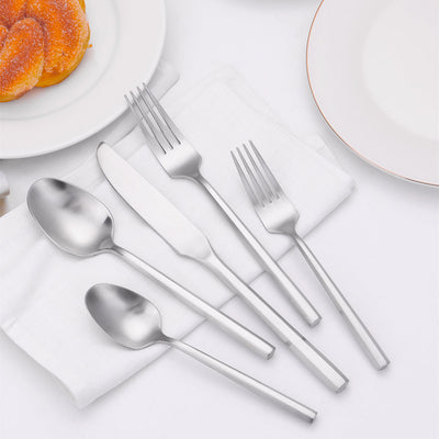 Matte Silver Luxury Cutlery Set