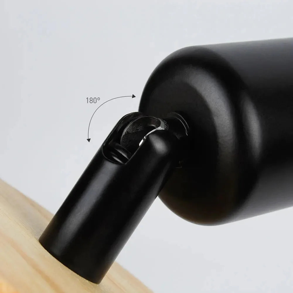 Nordic Vintage Wood Wall Lamp for Cozy Ambient Lighting