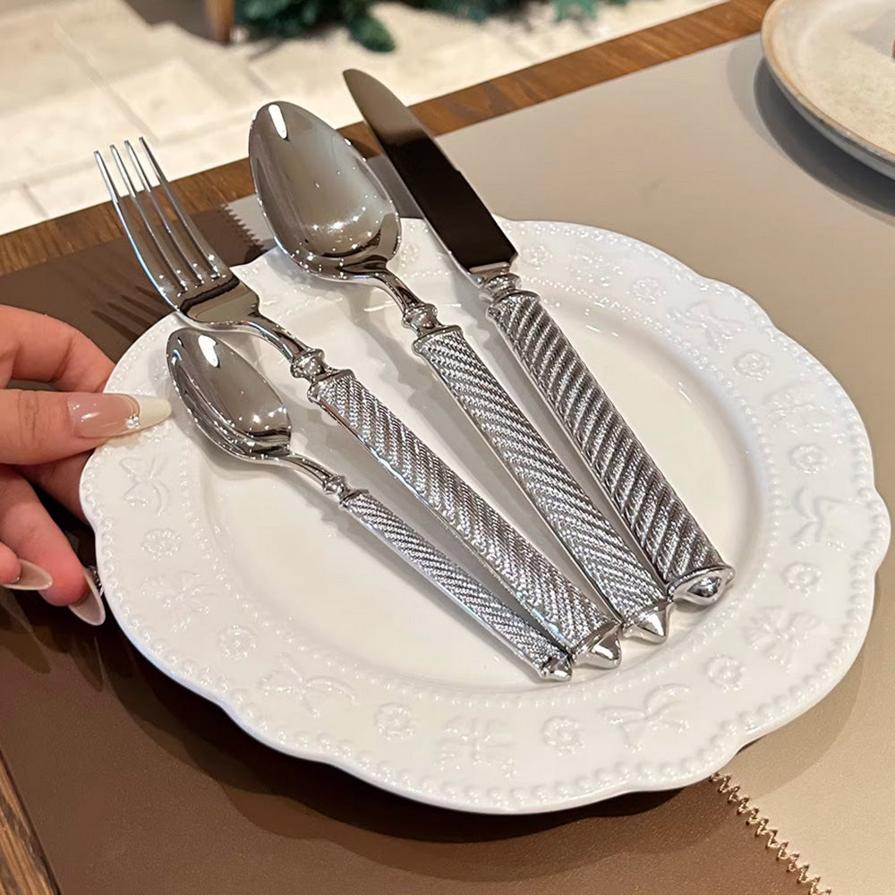 Realm Silver Luxury Elegant Cutlery Set