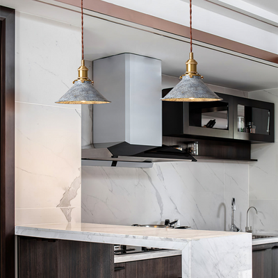 Retro Industrial Metal Fanale Pendant Light