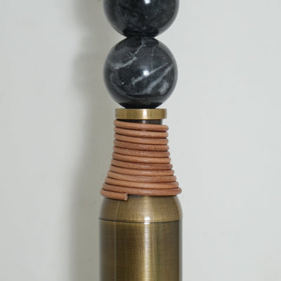 Persepolis-Inspired Marble & Brass Wall Sconce