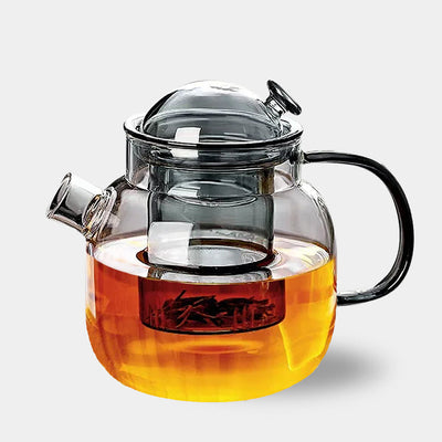 Modern Glass Teapot with Infuser – 680ml Borosilicate Tea Maker