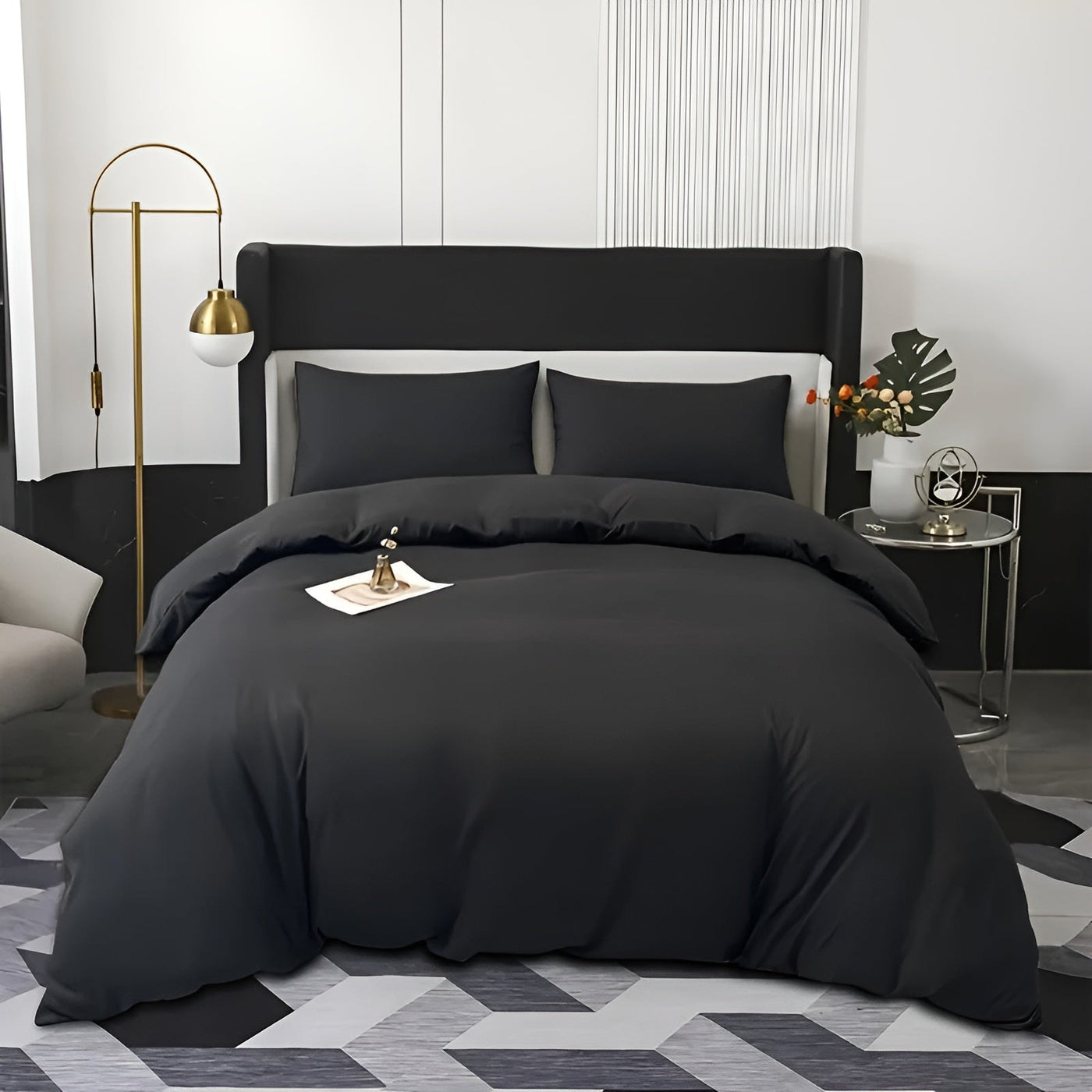 3-Piece Brushed Duvet Cover Set