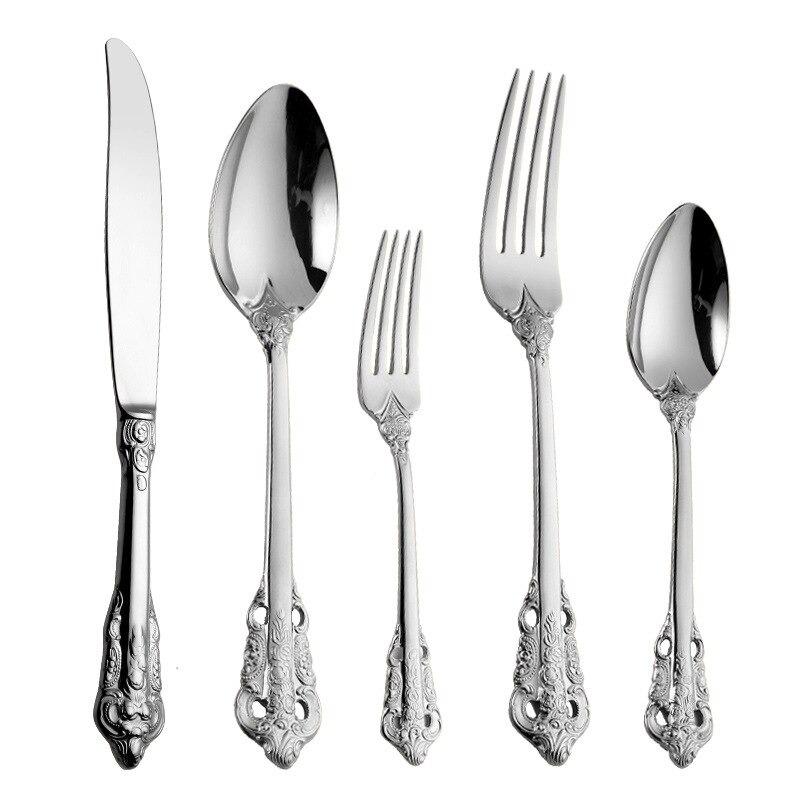 Ducal Gold Stainless Steel Cutlery Set – Elegant Silhouette Design