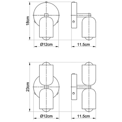 Simple Decorative Metal Wall Lamp