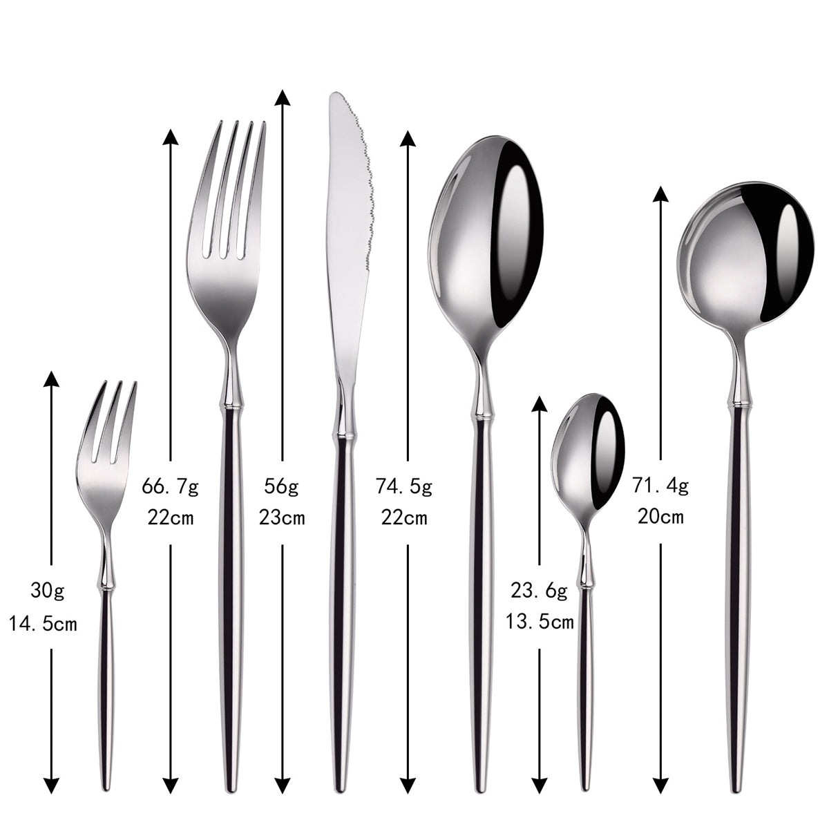 Sara Silver Luxury Cutlery Set