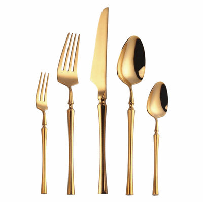 Serena Shine Gold Elegant Cutlery Set
