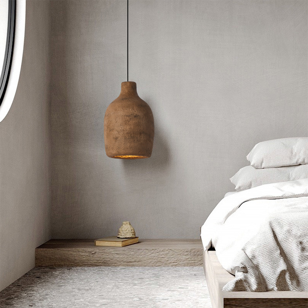 Postmodern Pottery-Style Pendant Light
