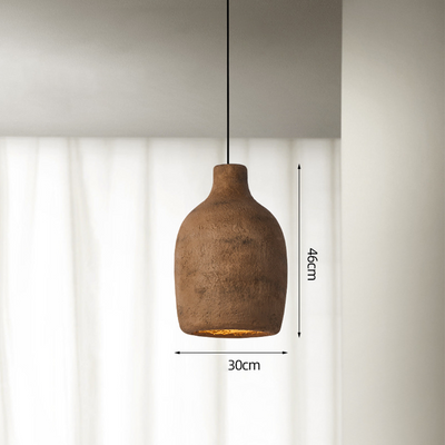 Postmodern Pottery-Style Pendant Light