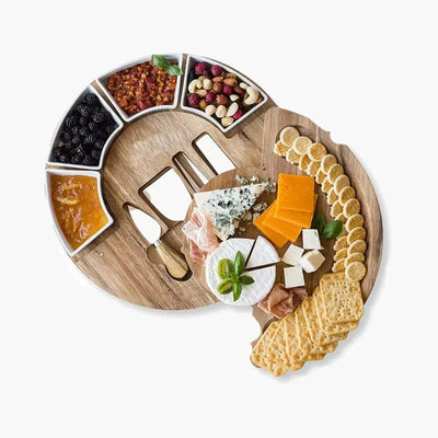 GrandeBoard – Elegant Acacia Wood Cheese Board Set