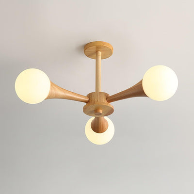 Elegant Wooden Ceiling Light – Warm, Modern and Energy-Efficient