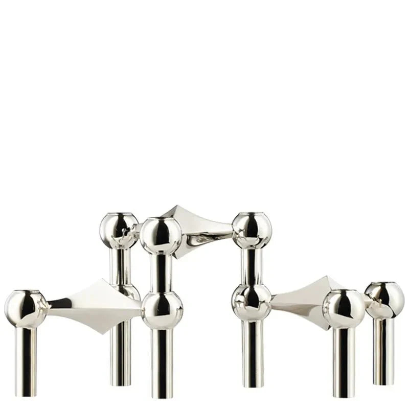 Abstract Style Molecular Structure Candle Holder - Metal Design