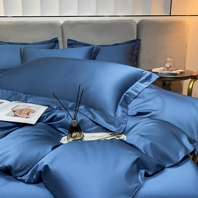 Blue Super Hero 1000 TC Duvet Cover Set – Egyptian Cotton with Luxurious Sateen Finish
