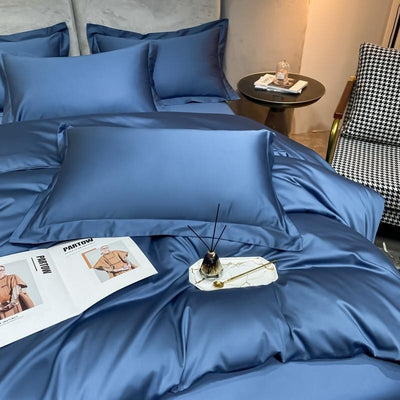 Blue Super Hero 1000 TC Duvet Cover Set – Egyptian Cotton with Luxurious Sateen Finish