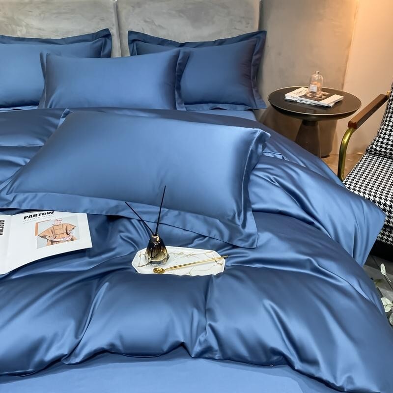 Blue Super Hero 1000 TC Duvet Cover Set – Egyptian Cotton with Luxurious Sateen Finish