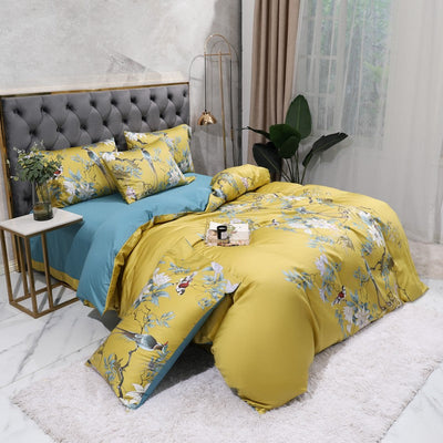 Tropical Haven Duvet Cover Set (Egyptian Cotton, 500 TC)