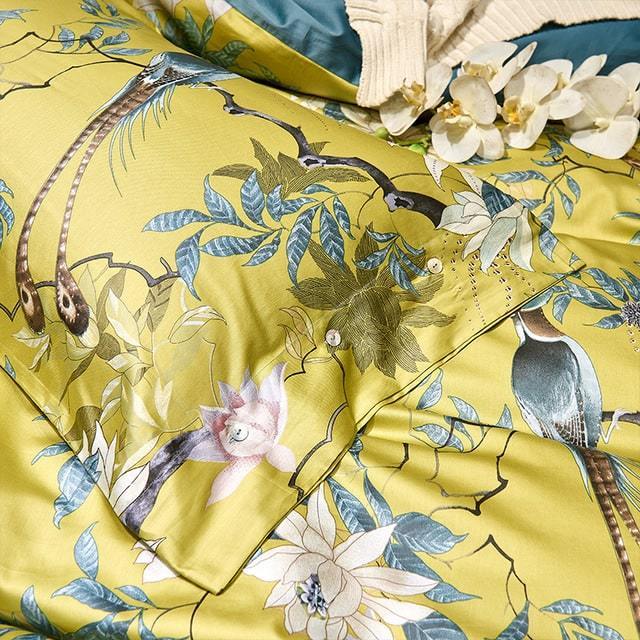 Tropical Haven Duvet Cover Set (Egyptian Cotton, 500 TC)