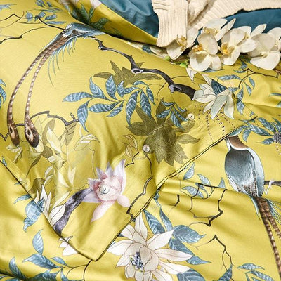 Tropical Haven Duvet Cover Set (Egyptian Cotton, 500 TC)