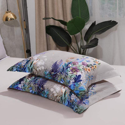 FloraLuxe Duvet Cover Set (Egyptian Cotton, 500 TC)