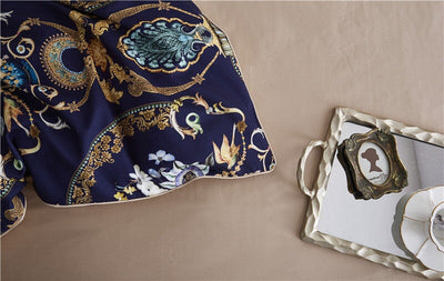 Canterbury Duvet Cover Set – 500 TC Egyptian Cotton Sateen with Elegant Floral Design