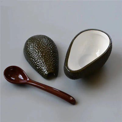 Ceramic Avocado Shape Serving Bowl for Fun Dining