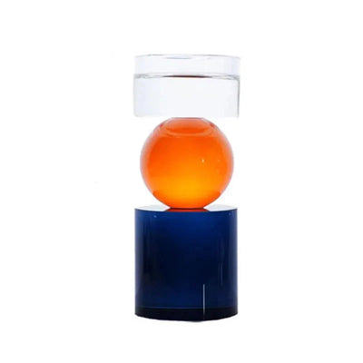 Colourful Geometric Crystal Candle Holder for Modern Decor