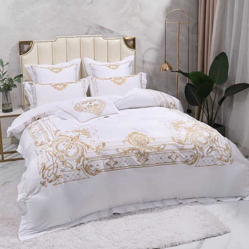Regal Crest Duvet Cover Set (Egyptian Cotton, 1000 TC)