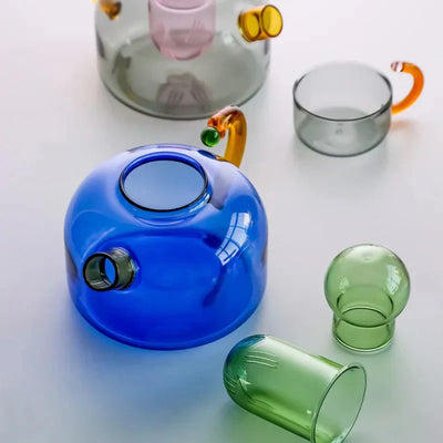 GlowHarmony Luxury Translucent Kettle and Mug Set