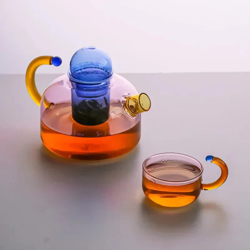 GlowHarmony Luxury Translucent Kettle and Mug Set