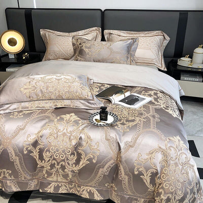 Damask Luxury Duvet Cover Set – 1000 TC Egyptian Cotton for Ultimate Comfort