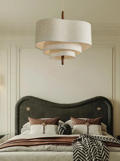 Stylish Fabric Chandelier for Contemporary Living Room or Bedroom Ambiance