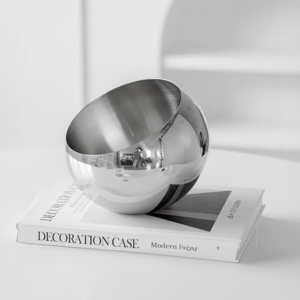 Elegant Stainless Steel Fruit Bowl - Modern Eco-Friendly Design