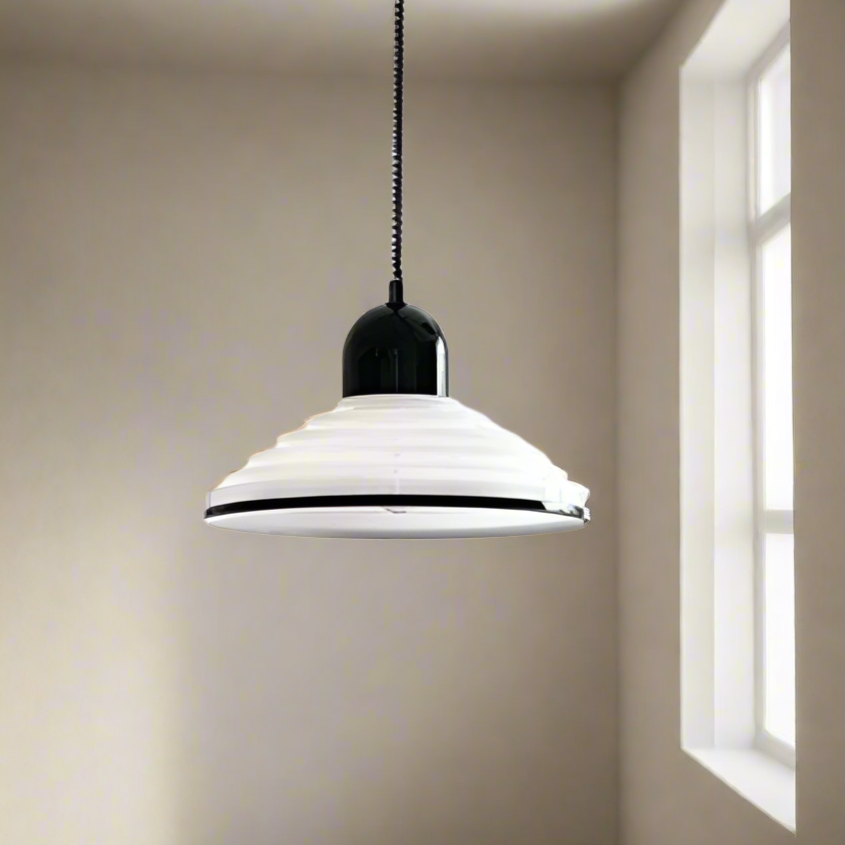 French Cream Wind Glass Pendant Lamp