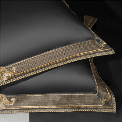 Grigio Premium Embroidered Duvet Cover Set