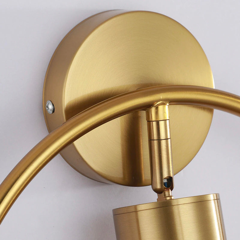 Design Circle Wall Bedside Lamp in Bronze or Black