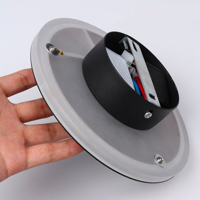 Minimalist Circular Wall Bedside Lamp with Touch Sensor