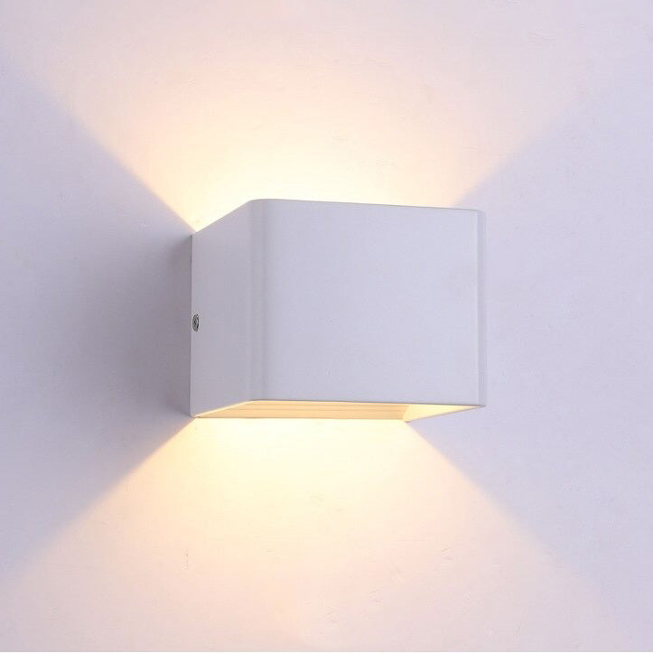 Cubic Wall Bedside Lamp LED Minimalist Design for Bedroom