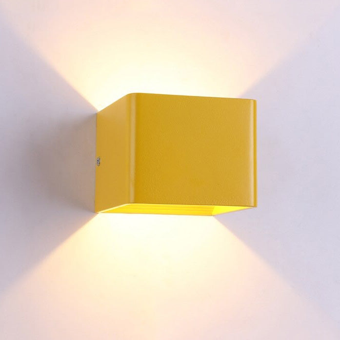 Cubic Wall Bedside Lamp LED Minimalist Design for Bedroom