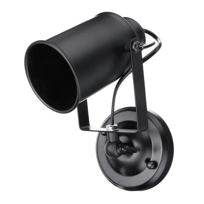 Vintage Industrial Wall Bedside Lamp with Metal Structure