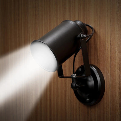 Vintage Industrial Wall Bedside Lamp with Metal Structure