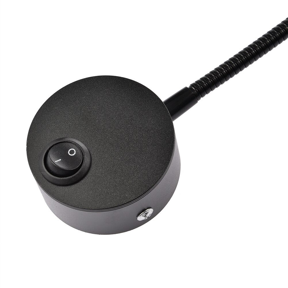 Round LED Wall Bedside Lamp with Flexible Design and Soft Light