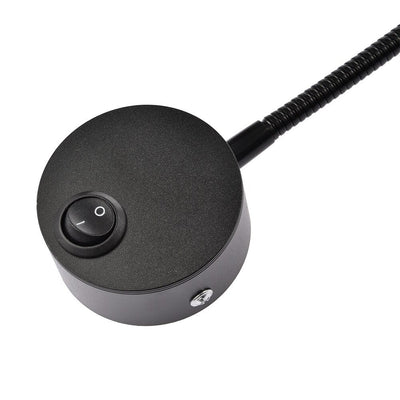 Round LED Wall Bedside Lamp with Flexible Design and Soft Light