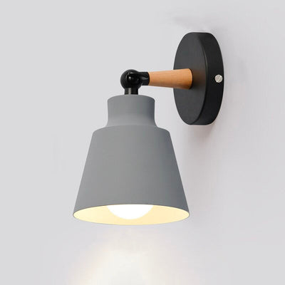 Scandinavian Metal Wall Bedside Lamp with Touch Control