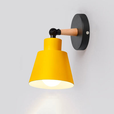Scandinavian Metal Wall Bedside Lamp with Touch Control