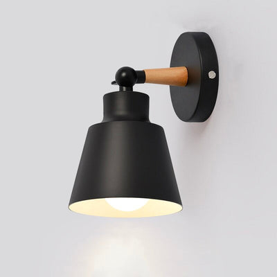 Scandinavian Metal Wall Bedside Lamp with Touch Control