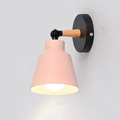 Scandinavian Metal Wall Bedside Lamp with Touch Control