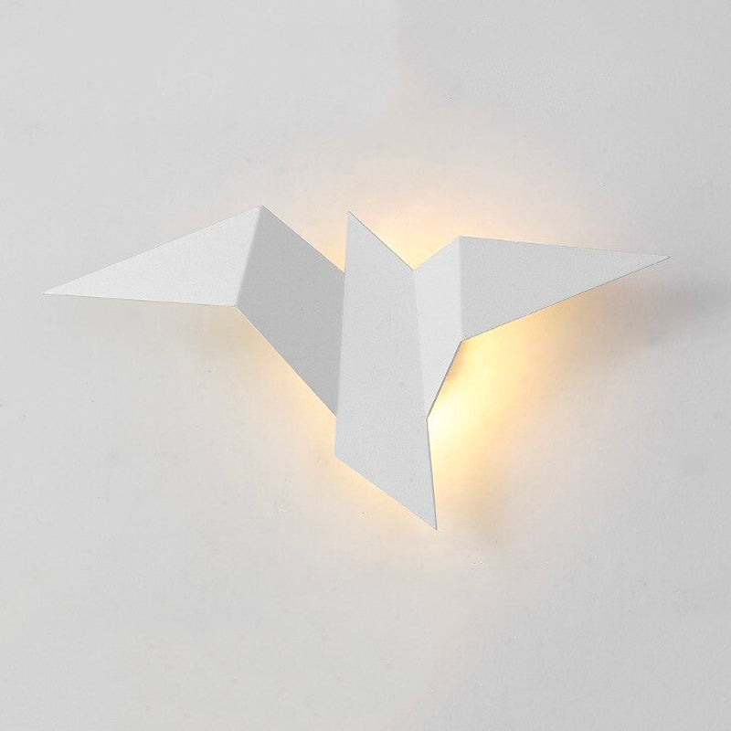 Metal Birds Wall Bedside Lamp with Touch Control and Colors