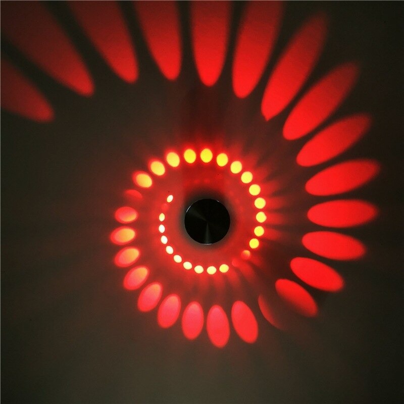 Minimalist Spiral Wall Bedside Lamp with LED Touch Control