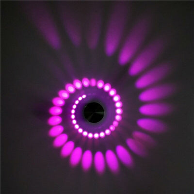 Minimalist Spiral Wall Bedside Lamp with LED Touch Control